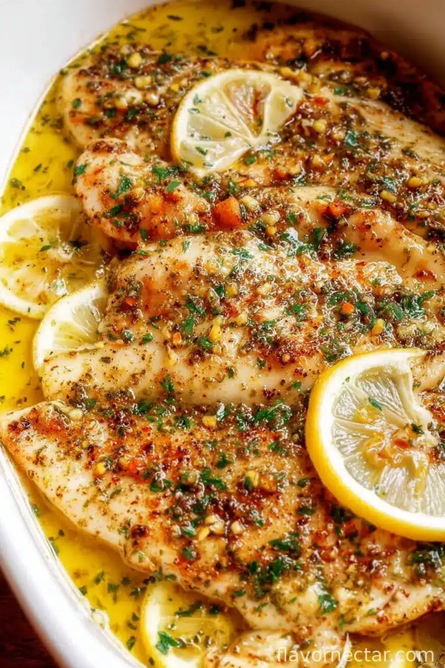 Garlic Butter Oven Baked Tilapia