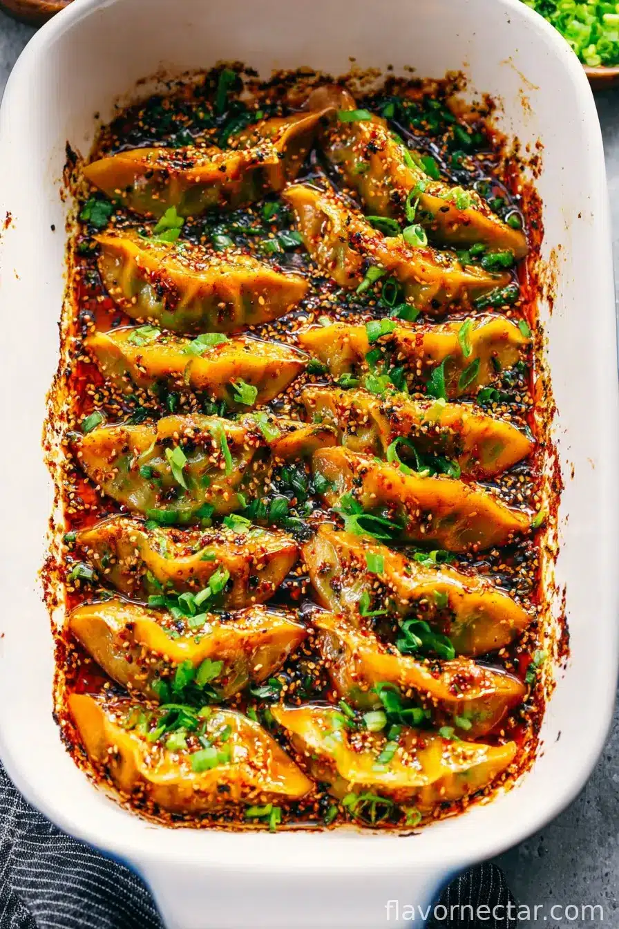 One Pan Dumpling Dinner