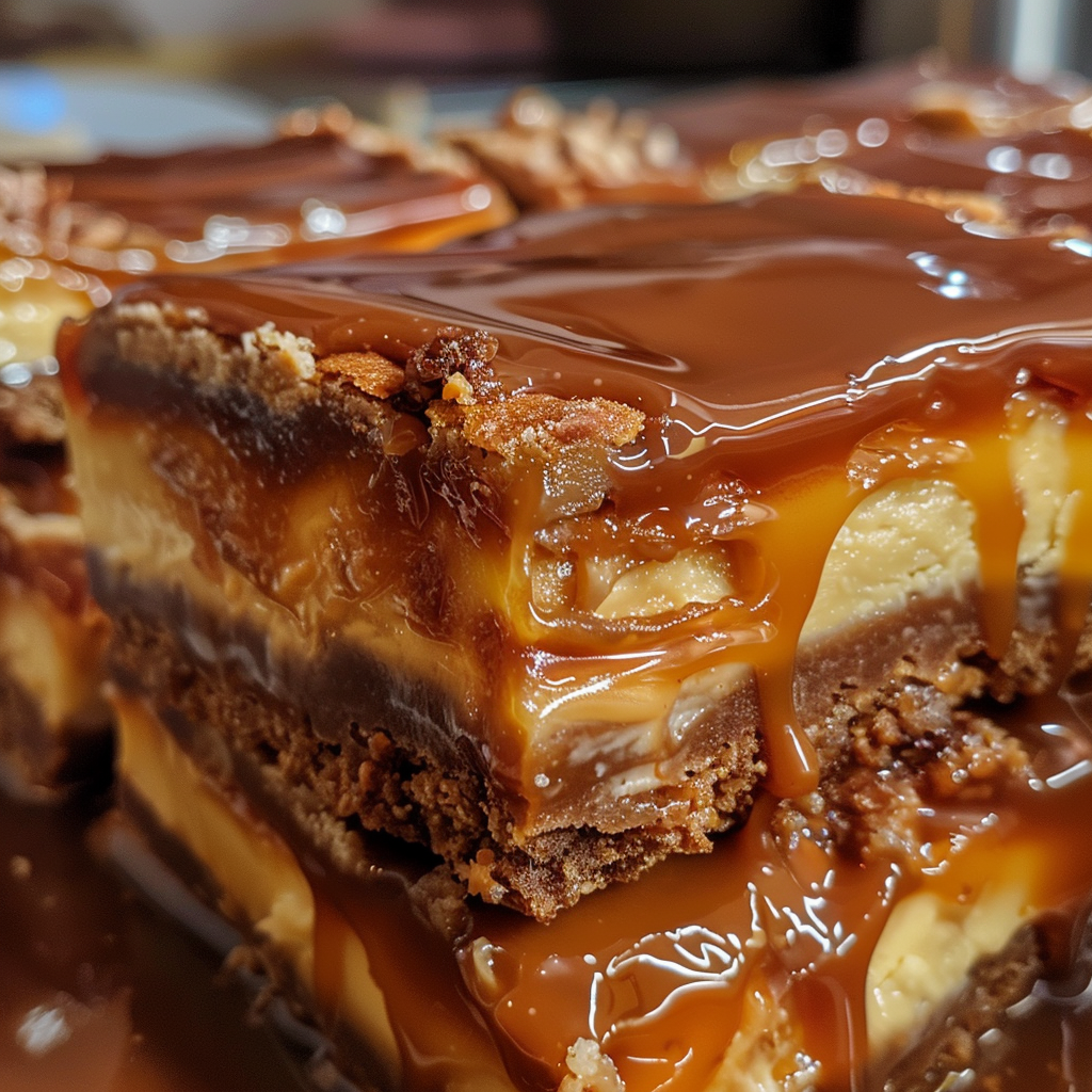 Caramel Cheesecake Bars - flavor nectar