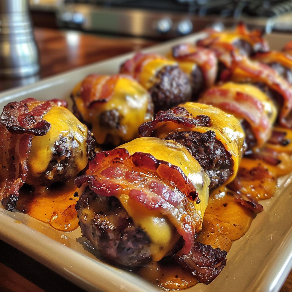 Bacon Cheeseburger Bombs - flavornectar.com