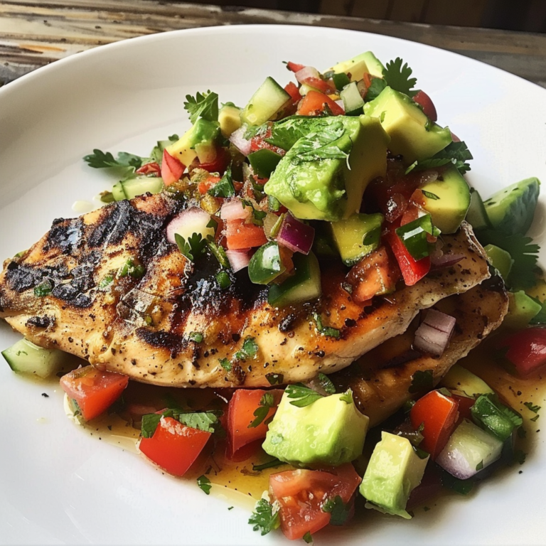 Fiesta Lime Chicken with Avocado Salsa - flavor nectar