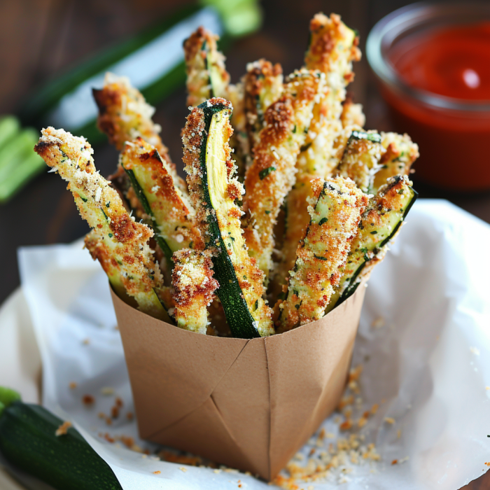 Baked Parmesan Zucchini Fries