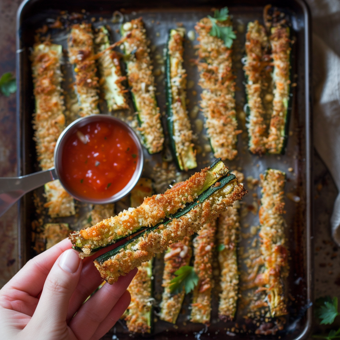 Baked Parmesan Zucchini Fries