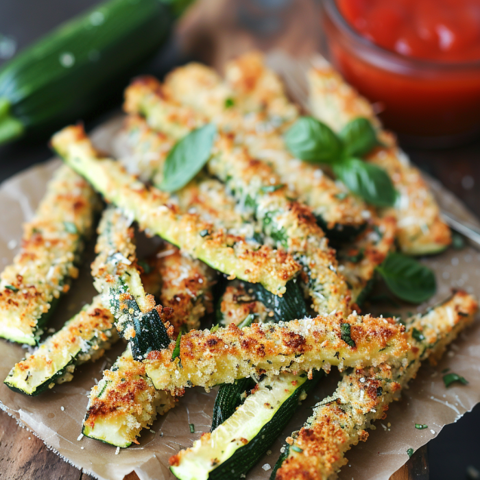 Baked Parmesan Zucchini Fries