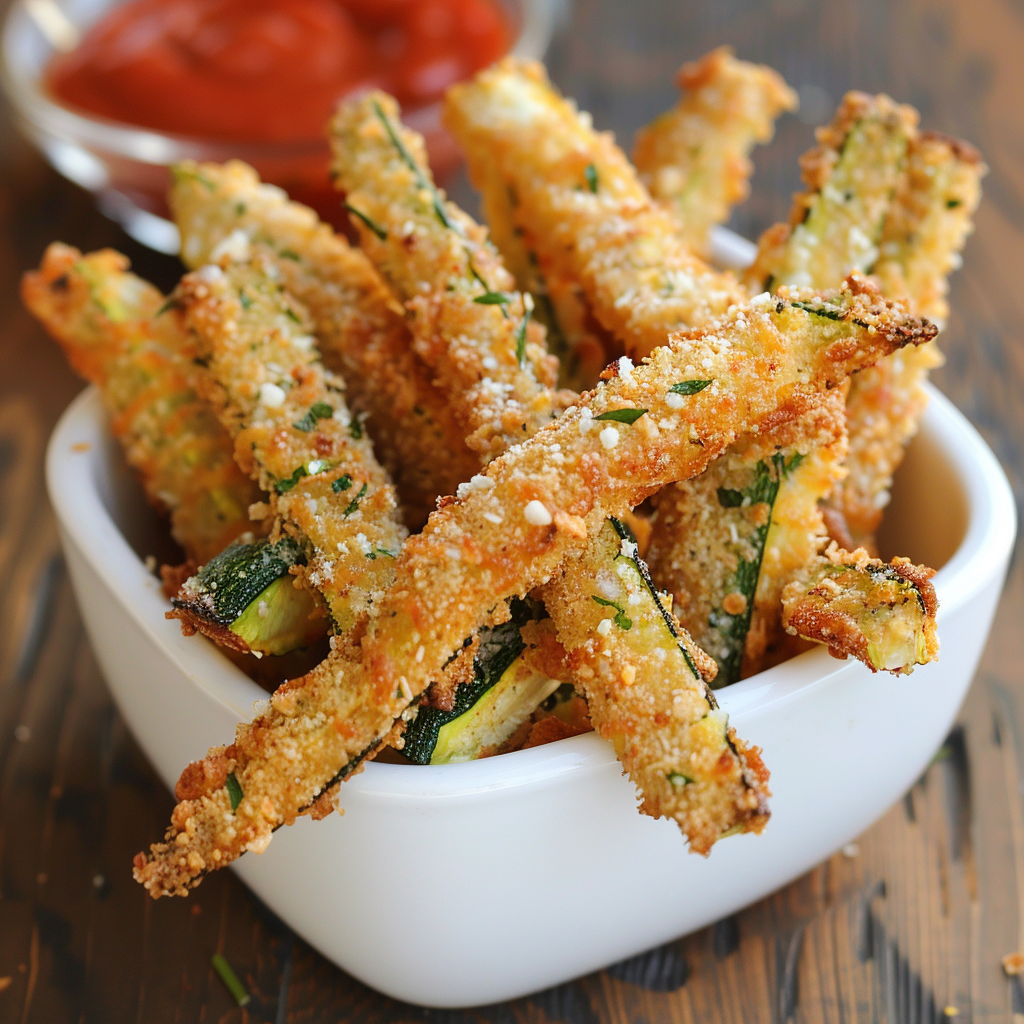 Baked Parmesan Zucchini Fries