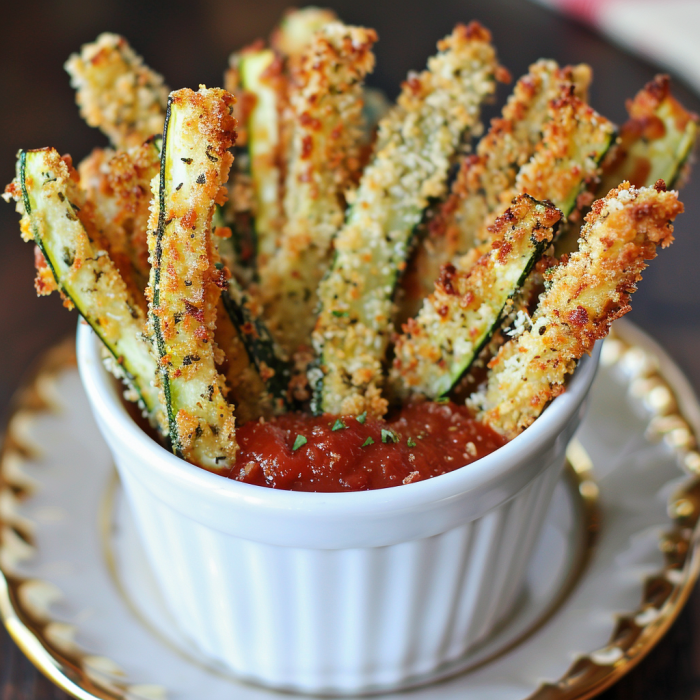 Baked Parmesan Zucchini Fries