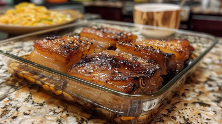Sake and Soy Braised Pork Belly Recipe Delight