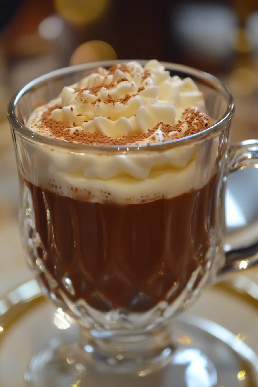 Dark Hot Chocolate with Amaretto recipe