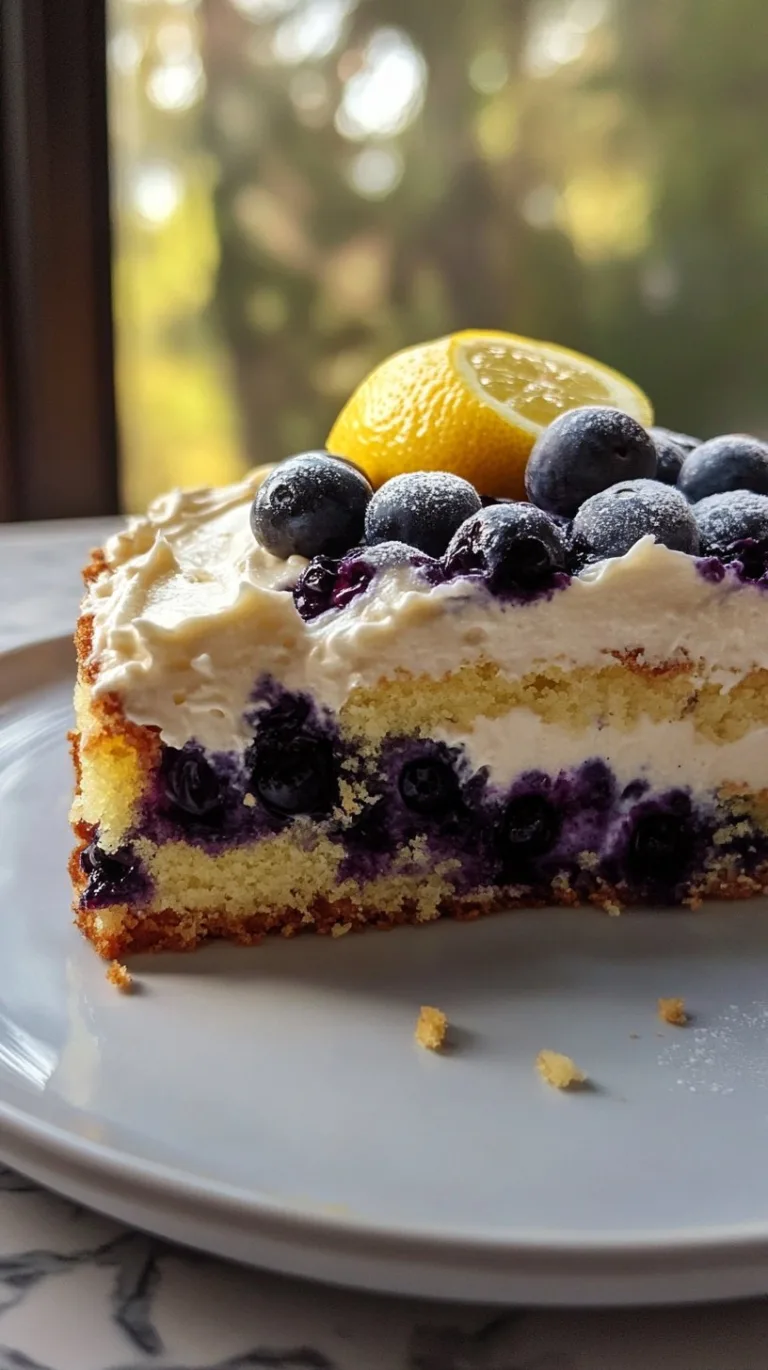Blueberry Lemon Creme Cake Recipe | Delightful Dessert