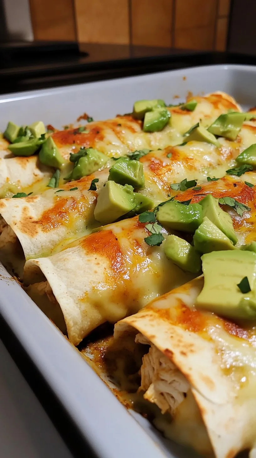 Chicken Avocado Enchiladas Recipe | Delicious & Easy