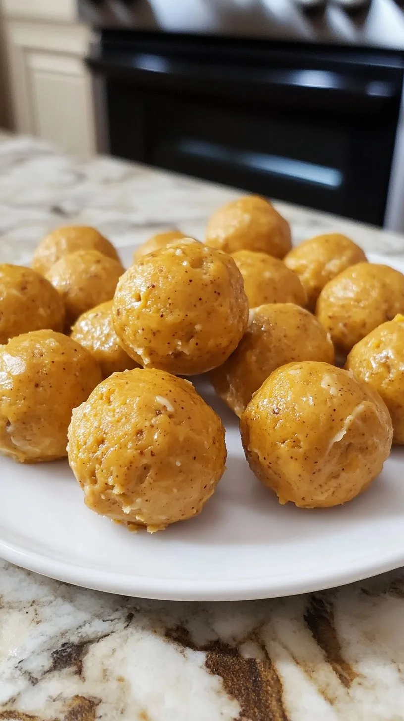 No Bake Pumpkin Cheesecake Balls Recipe