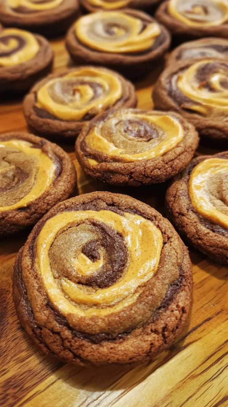 Peanut Butter Brownie Swirl Cookies Recipe