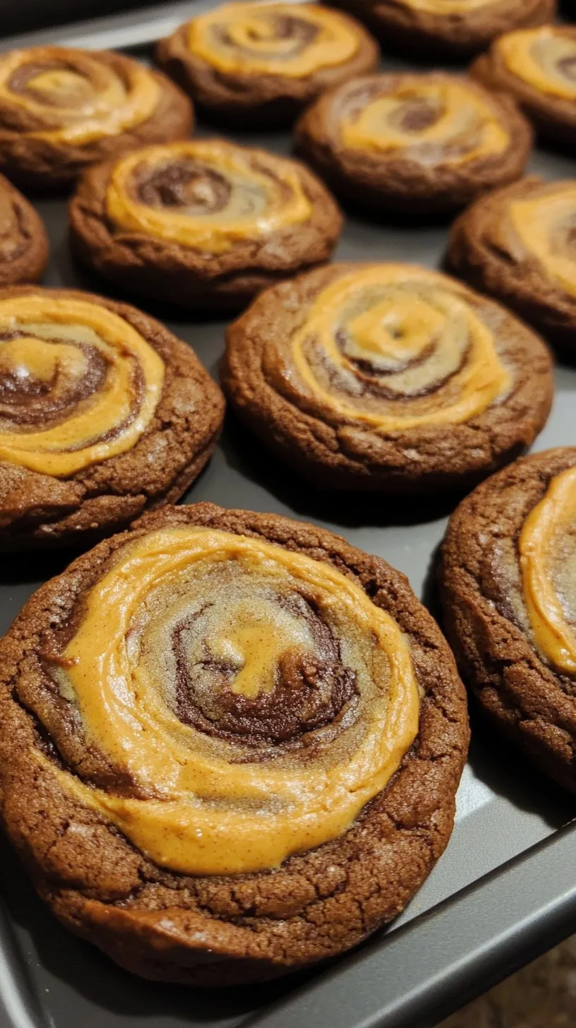 Peanut Butter Brownie Swirl Cookies Recipe