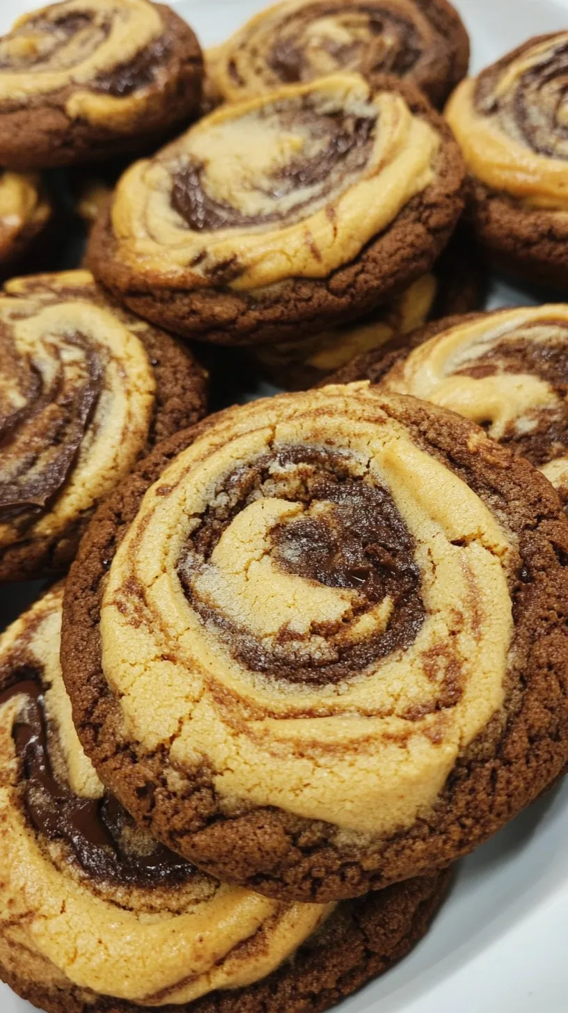 Peanut Butter Brownie Swirl Cookies Recipe