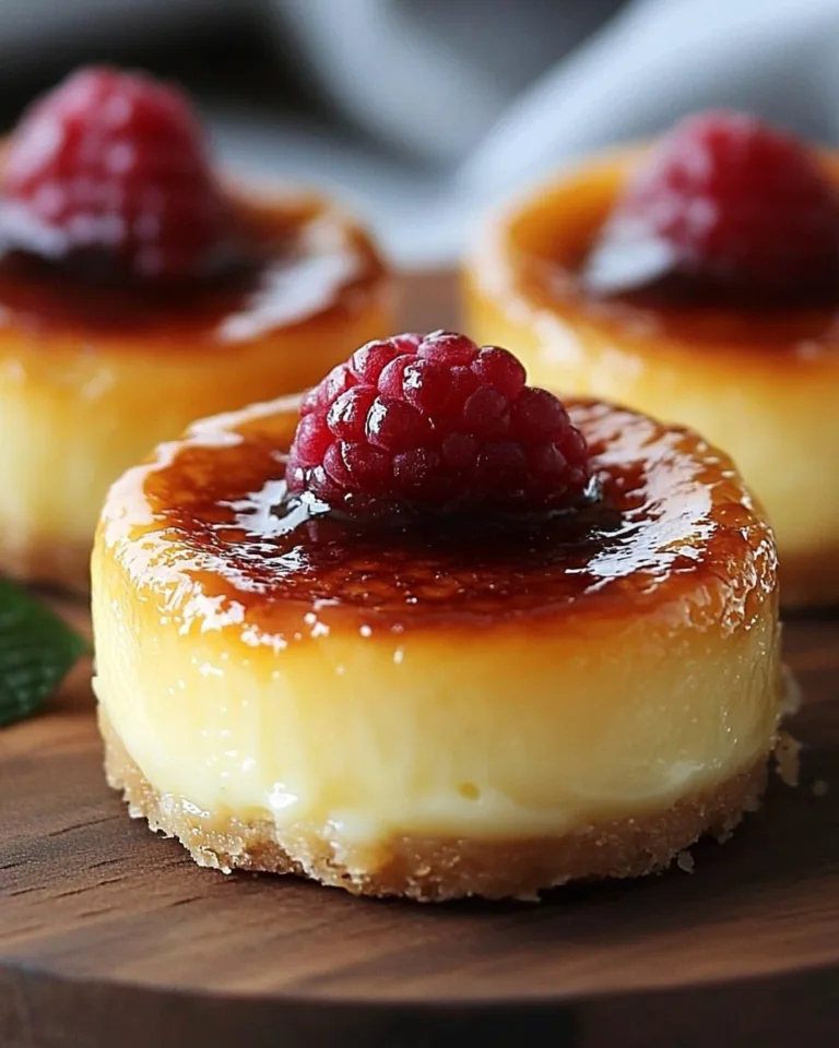 Mini Crème Brûlée Cheesecakes Recipe Delight