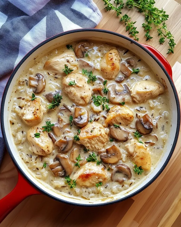 Creamy Mushroom Chicken and Wild Rice Soup Recipe