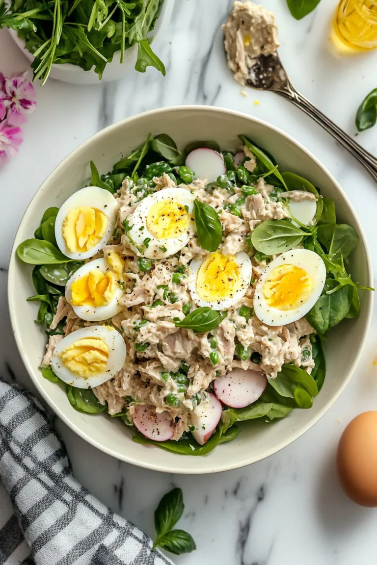 Amish Creamy Tuna Egg Salad Recipe for Lunch