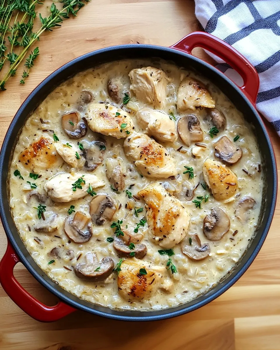 Creamy Mushroom Chicken and Wild Rice Soup Recipe