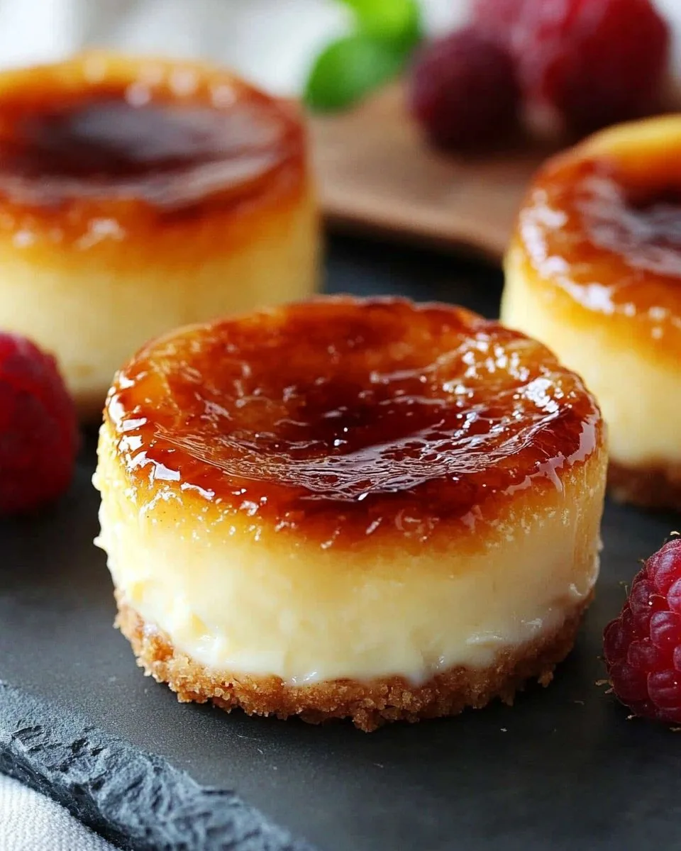 Mini Crème Brûlée Cheesecakes Recipe Delight