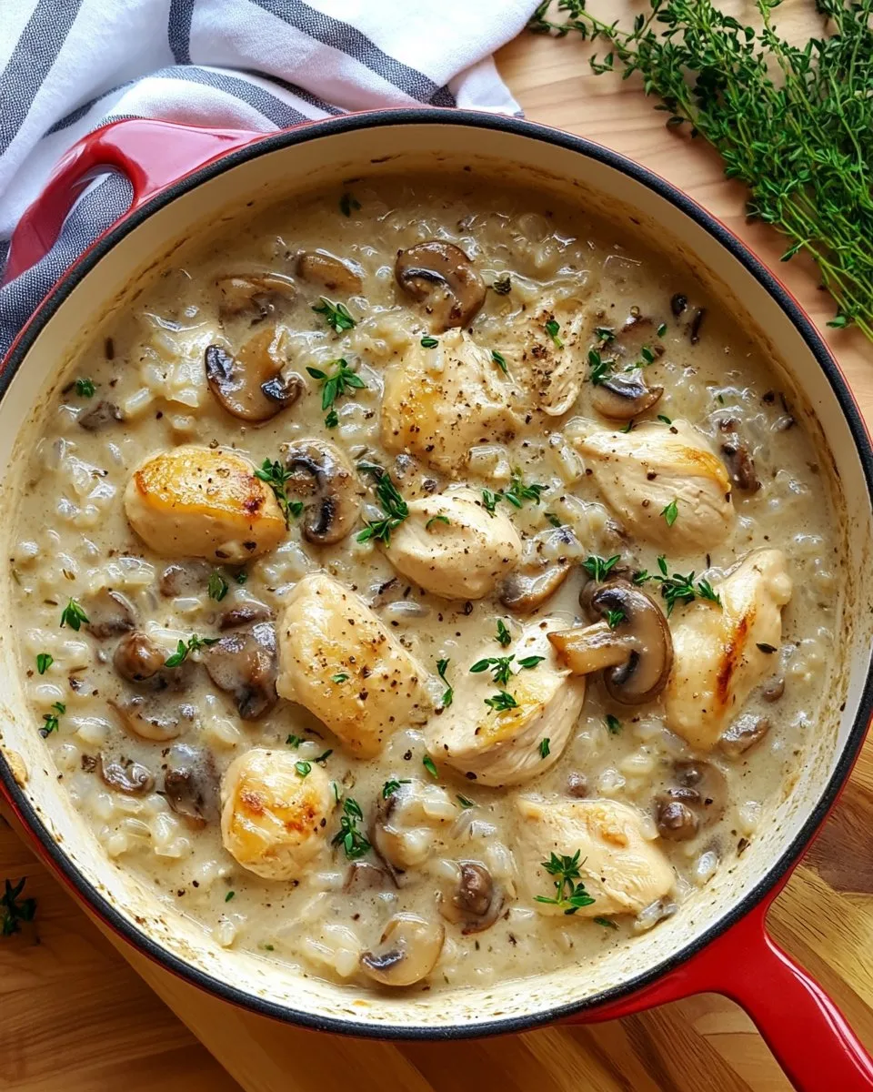 Creamy Mushroom Chicken and Wild Rice Soup Recipe