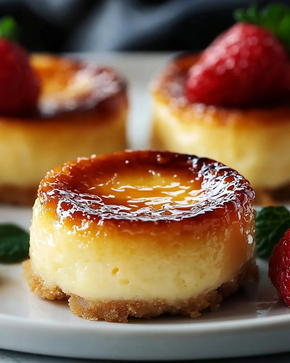 Mini Crème Brûlée Cheesecakes Recipe Delight