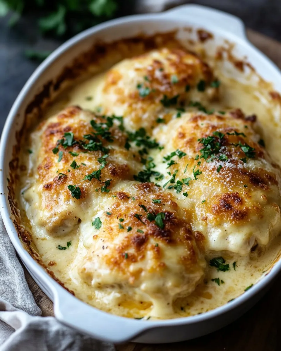 Smothered Cheesy Sour Cream Chicken Recipe