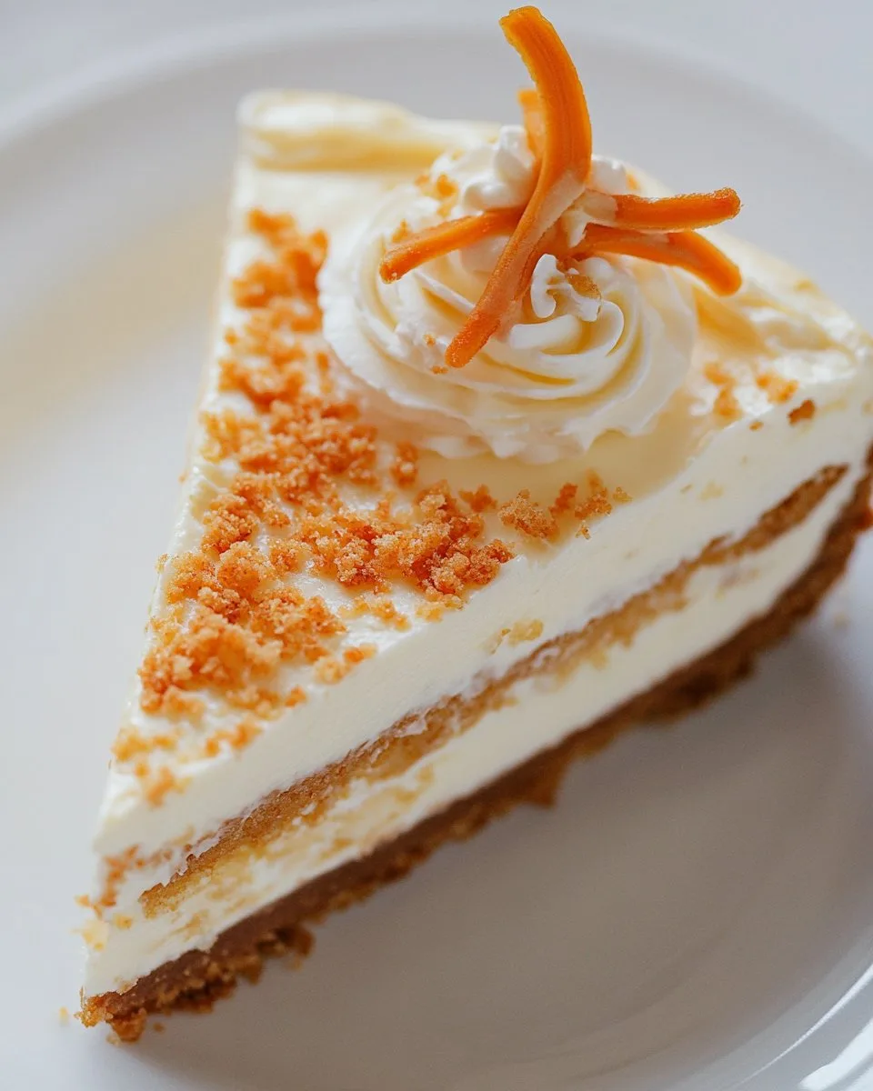 Carrot Cake Cheesecake Recipe | Delicious Dessert