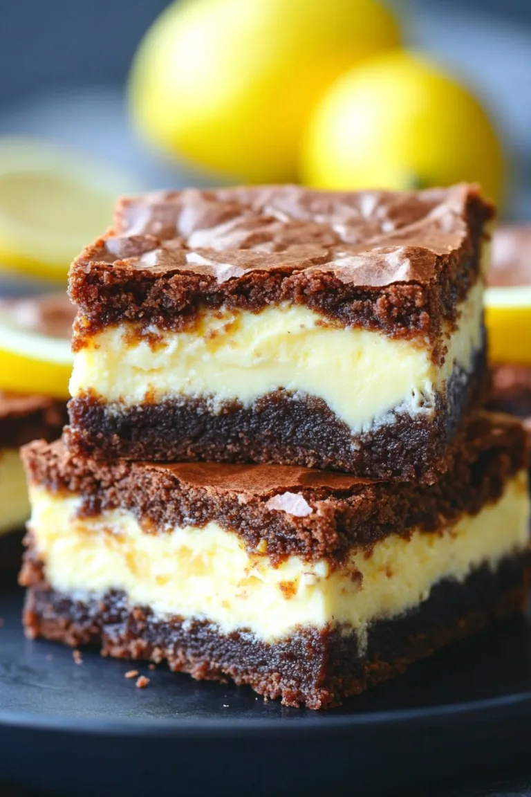 Lemon Cream Cheese Brownies – Delicious and Zesty