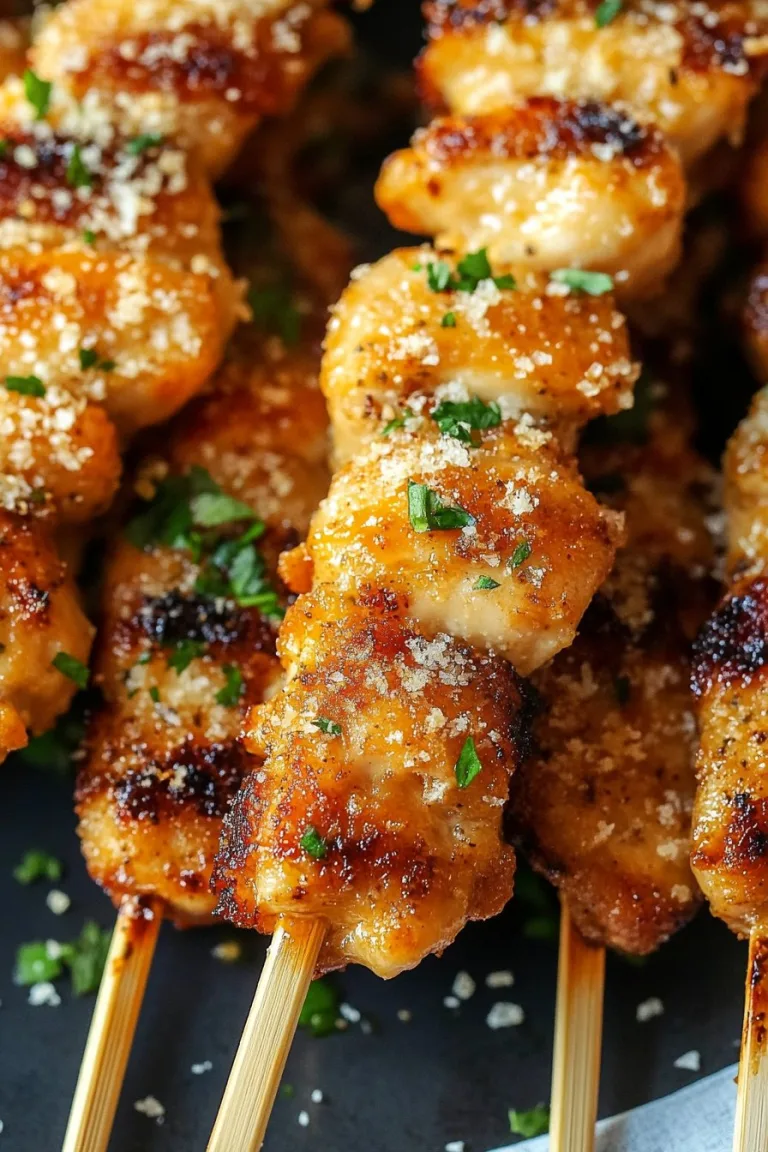 Italian Parmesan Chicken Skewers Recipe Delight