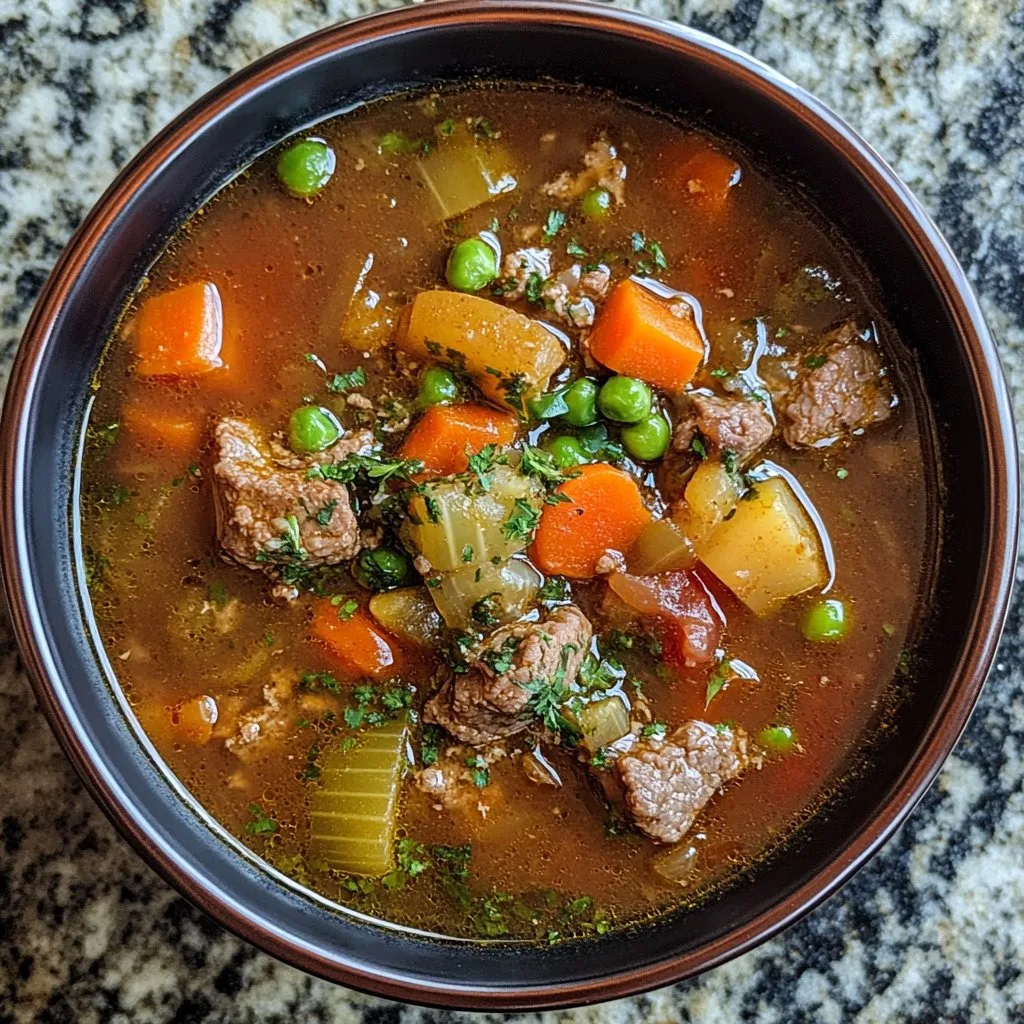 Vegetable Beef Soup Recipe for Cozy Dinners