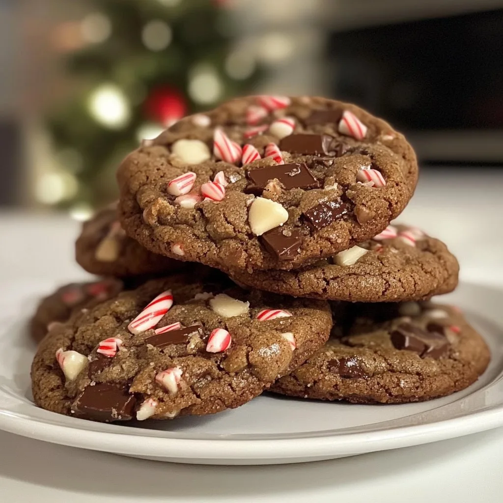 Peppermint Chocolate Crunch Cookies Recipe