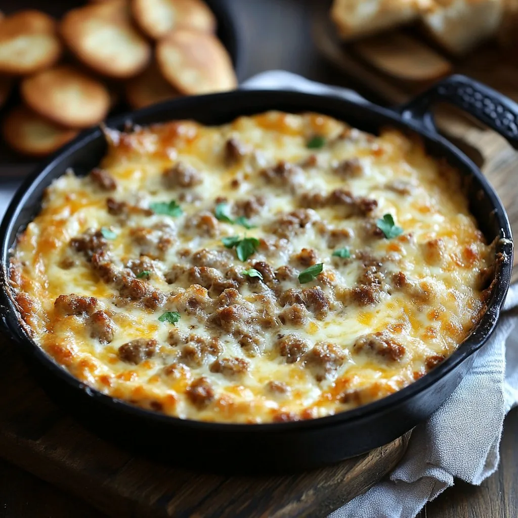 Sausage Cheese Dip Recipe: Delicious and Easy