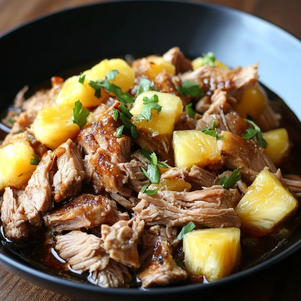 Slow Cooker Pineapple Pork Recipe | Easy & Delicious