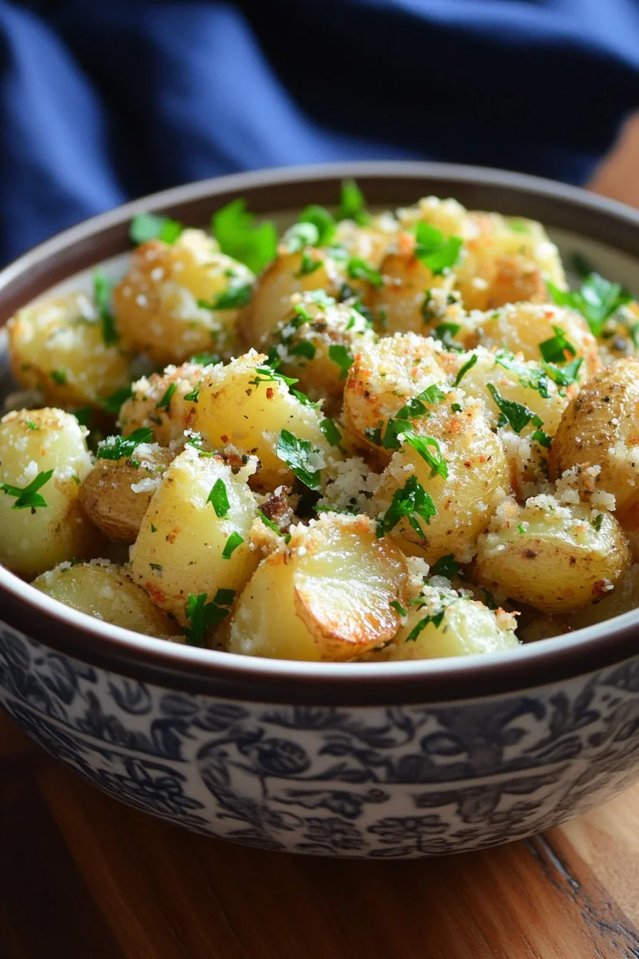 Garlic Parmesan Roasted Potatoes Recipe