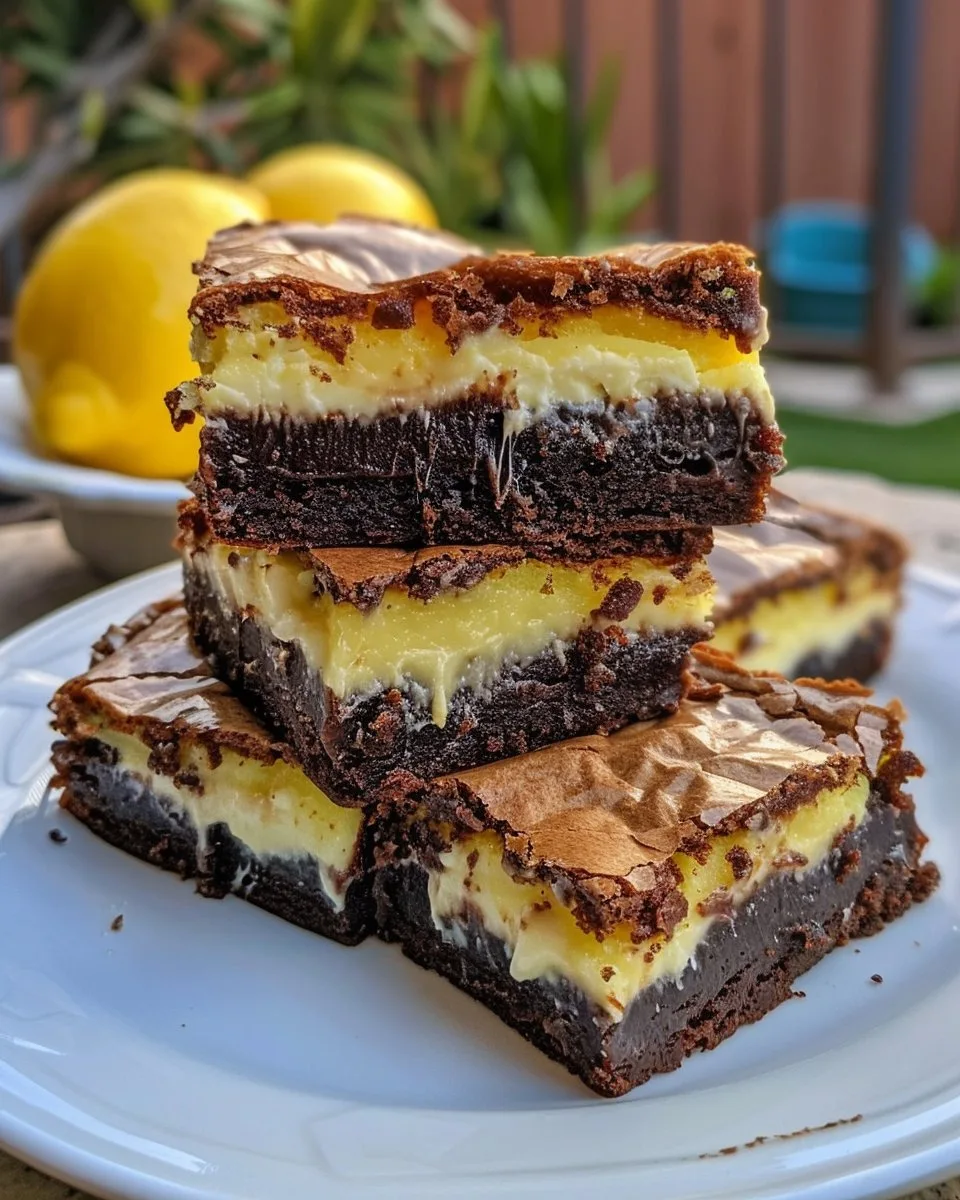 Lemon Cream Cheese Brownies - Delicious and Zesty