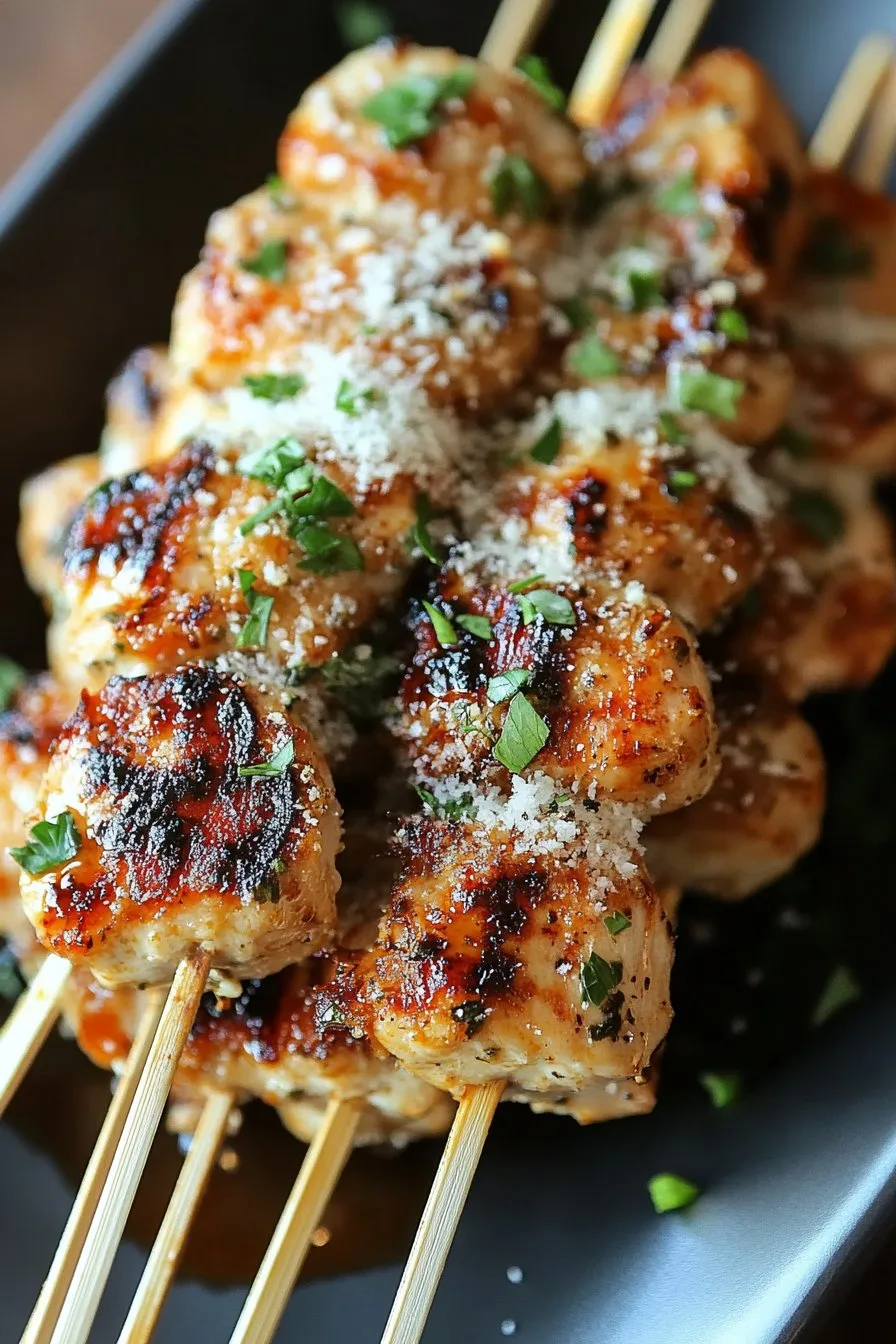 Italian Parmesan Chicken Skewers Recipe Delight