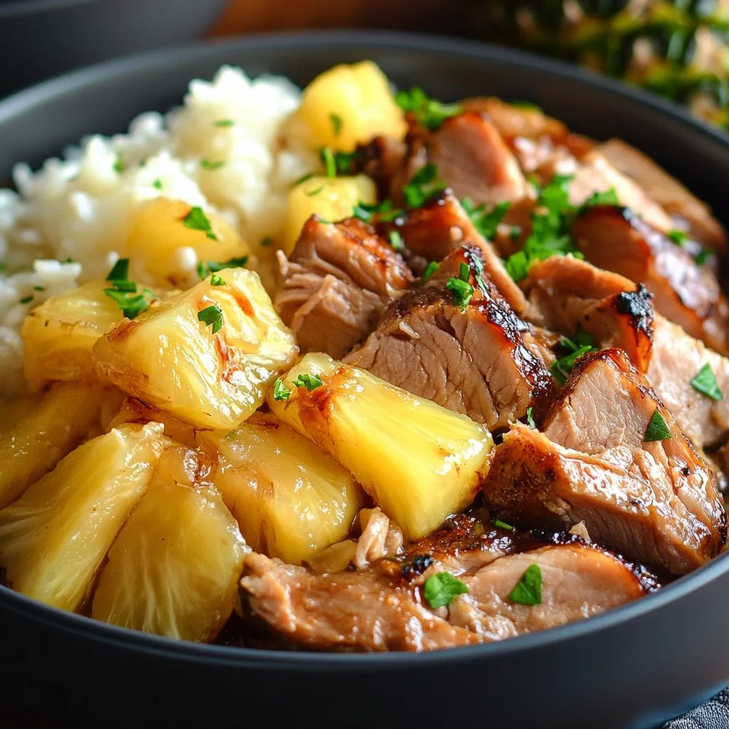 Slow Cooker Pineapple Pork Recipe | Easy & Delicious