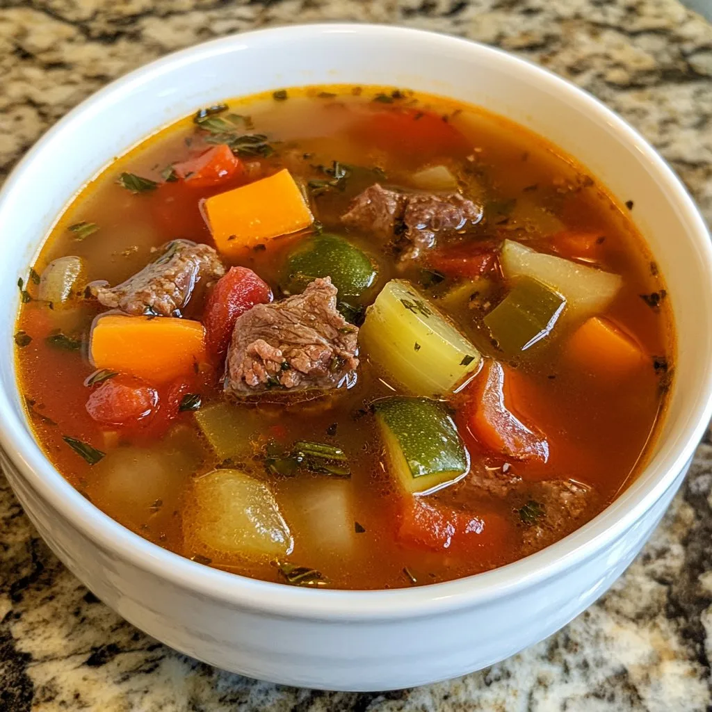 Vegetable Beef Soup Recipe for Cozy Dinners