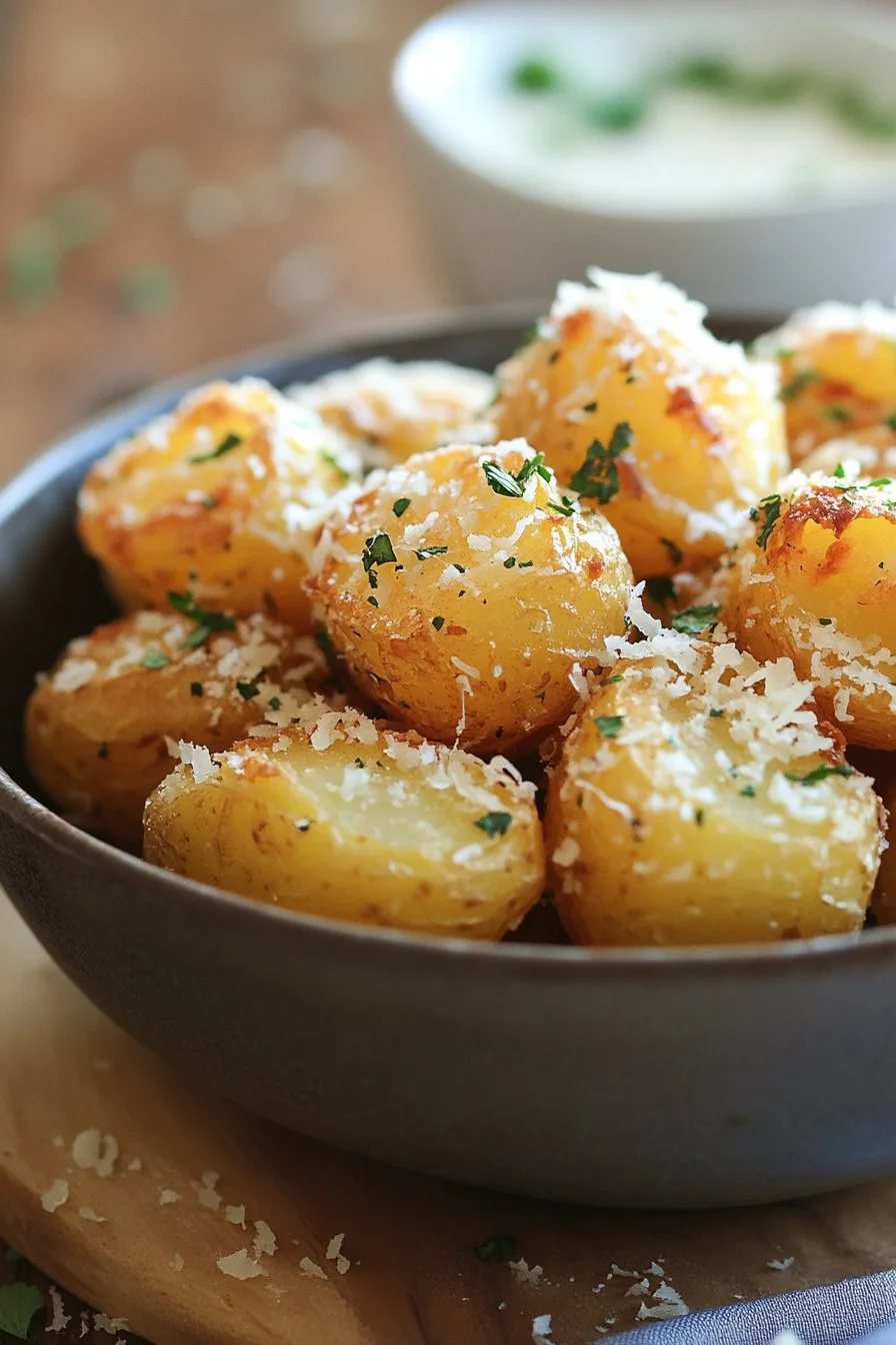 Garlic Parmesan Roasted Potatoes Recipe