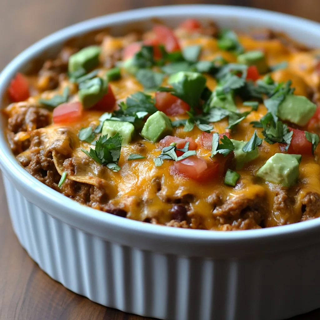 Cheesy Taco Casserole Recipe for a Flavorful Dinner