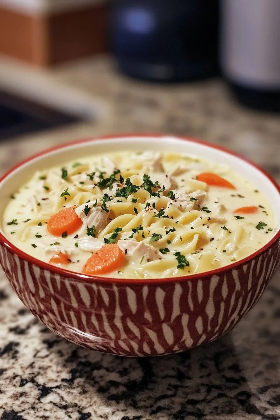 Creamy Chicken Noodle Soup Recipe for Cozy Comfort