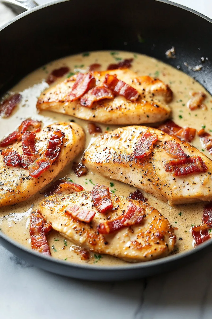 Easy Creamy Bacon Chicken Recipe