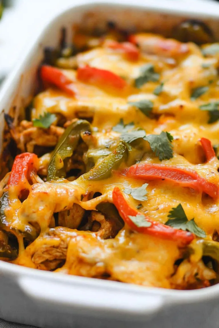 Cheesy Chicken Fajita Casserole Recipe