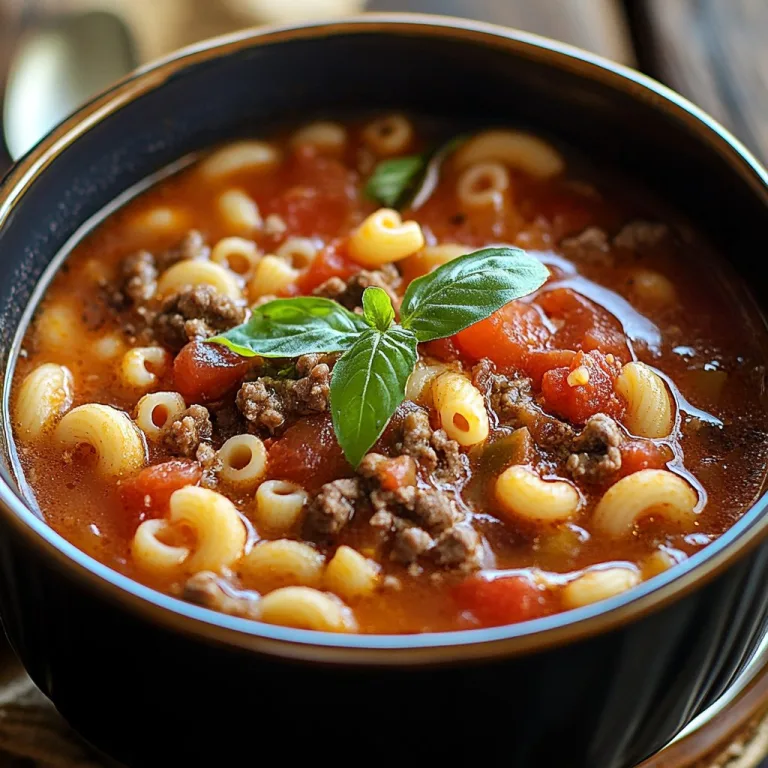 Beef Macaroni Soup Recipe – Comfort in a Bowl