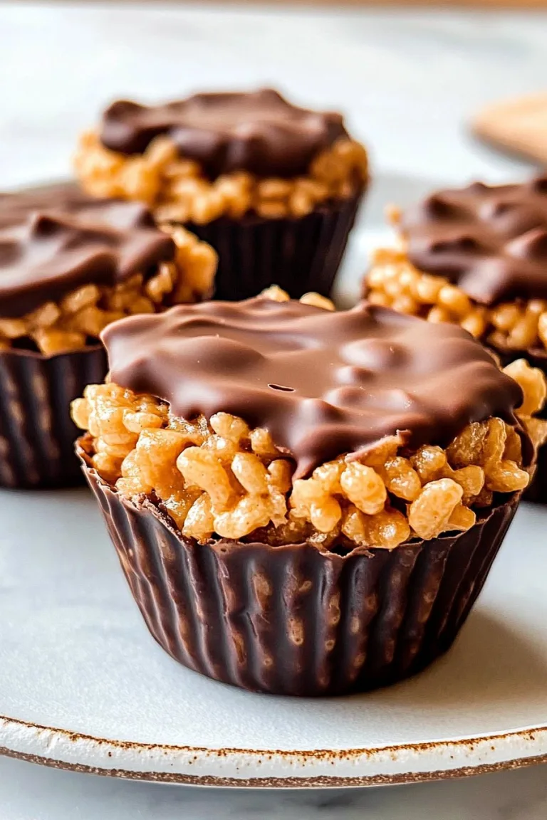 Chocolate Peanut Butter Rice Krispie Cups Recipe