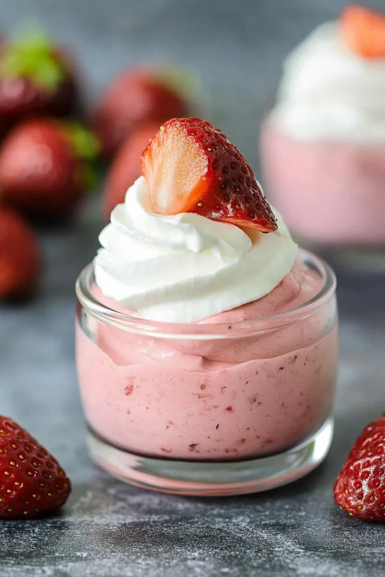 3 Ingredient Strawberry Mousse Recipe