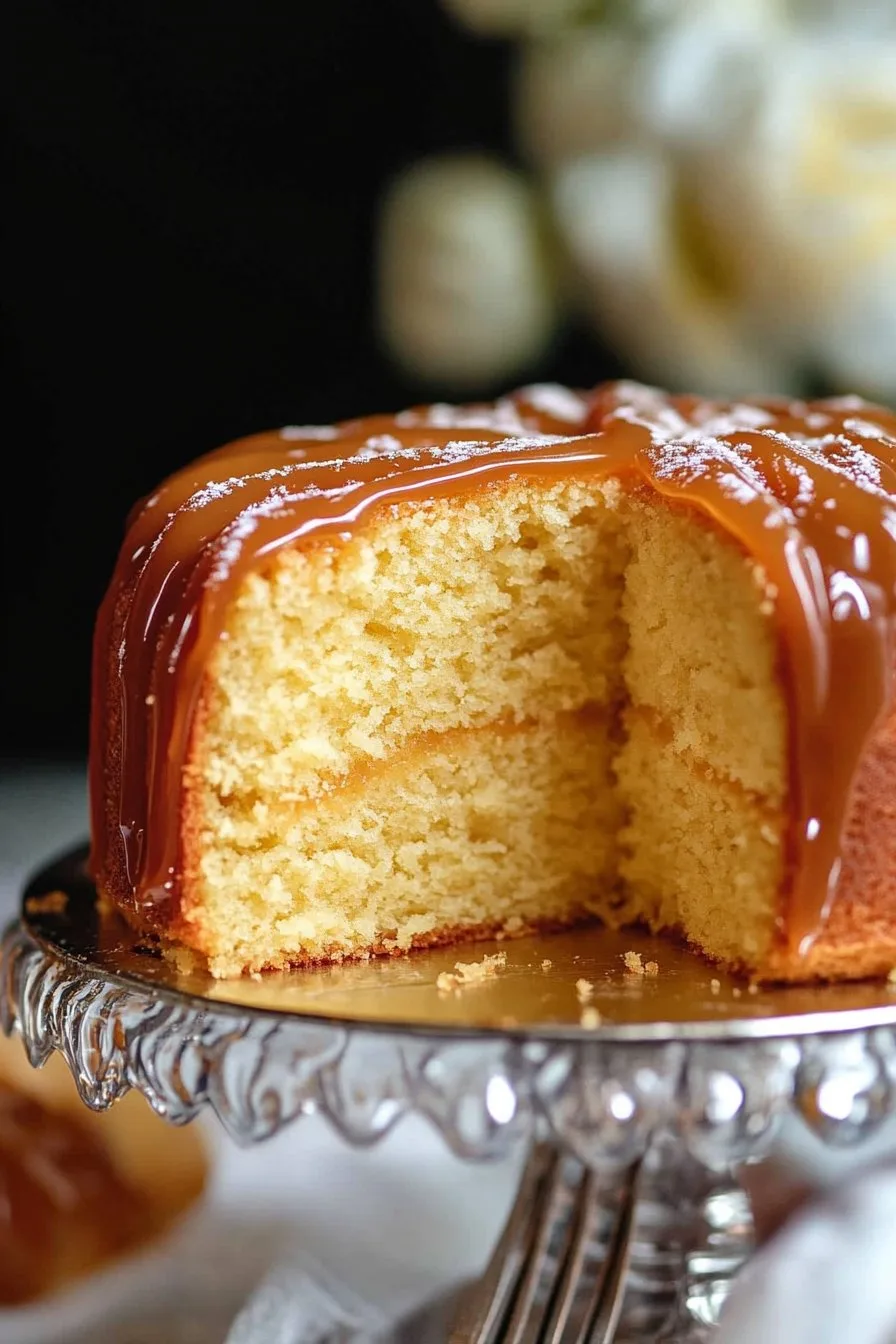 Salted Caramel Kentucky Butter Cake Recipe