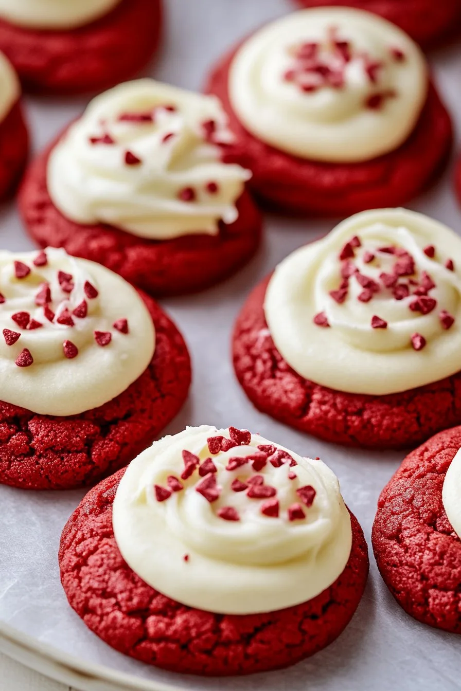 Red Velvet Cookies with Cream Cheese Frosting Recipe