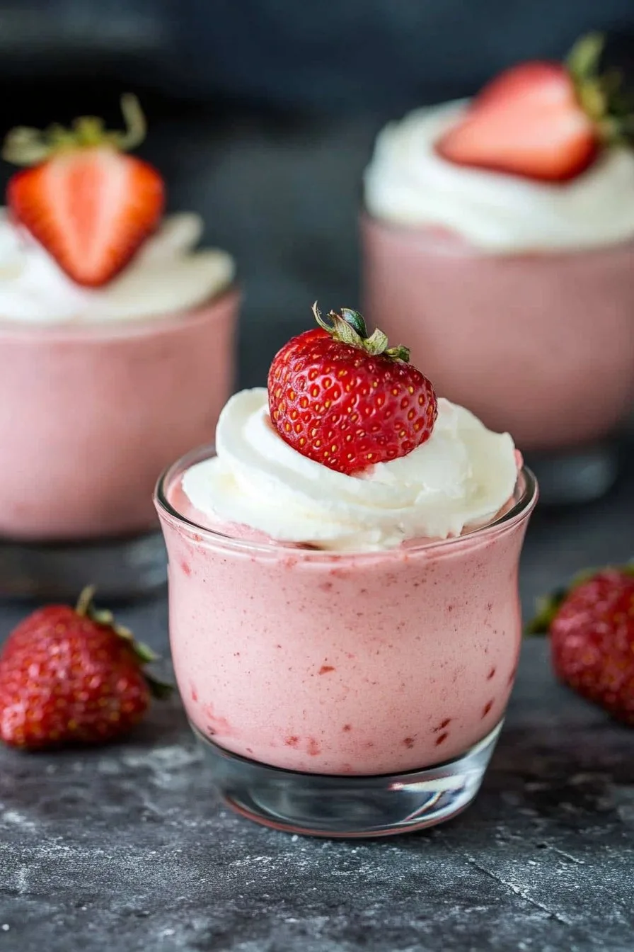 3 Ingredient Strawberry Mousse Recipe