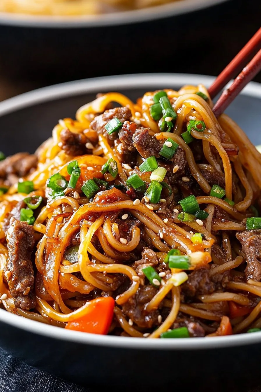 Hoisin Beef Noodles Recipe | Delicious Asian Dish